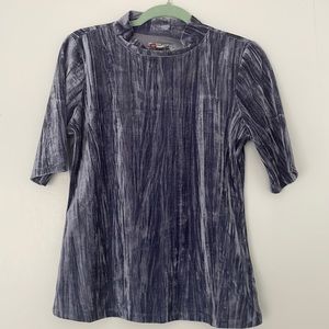 Anthropologie Velvet Turtleneck